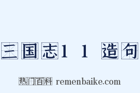 三国志11造句是什么意思的图片
